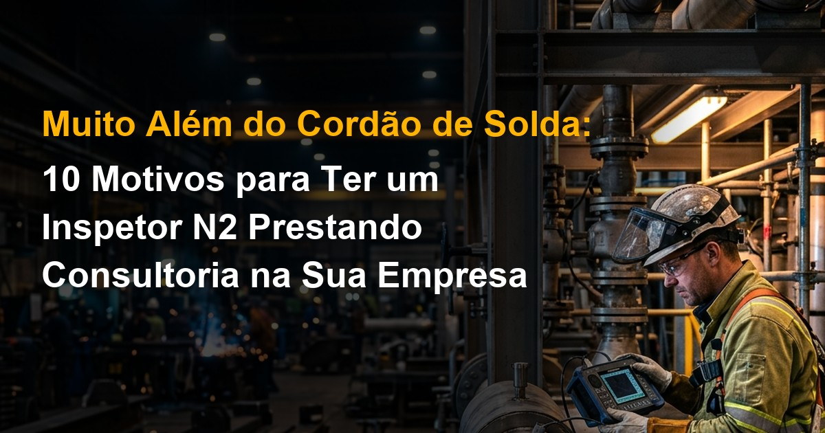 Muito Além do Cordão de Solda: 10 Motivos para Ter um Inspetor N2 Prestando Consultoria na Sua Empresa